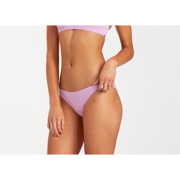 Billabong Lilac Tropic Surf Check Bikini Bottoms - Picture 5 of 13